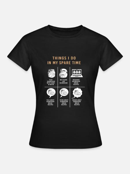 Bäcker Bäckerin Backen - Frauen T-Shirt - Schwarz