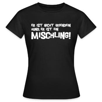 Mischling Text - Frauen T-Shirt - Schwarz - Vorne - AI Model Female 172 dark (172cm)