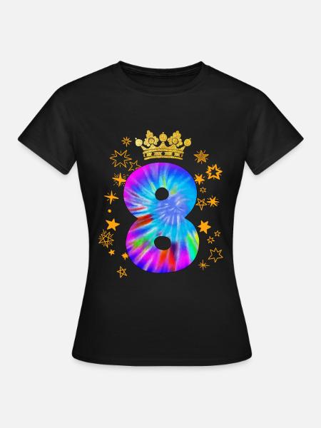 8. Geburtstag - Frauen T-Shirt - Schwarz