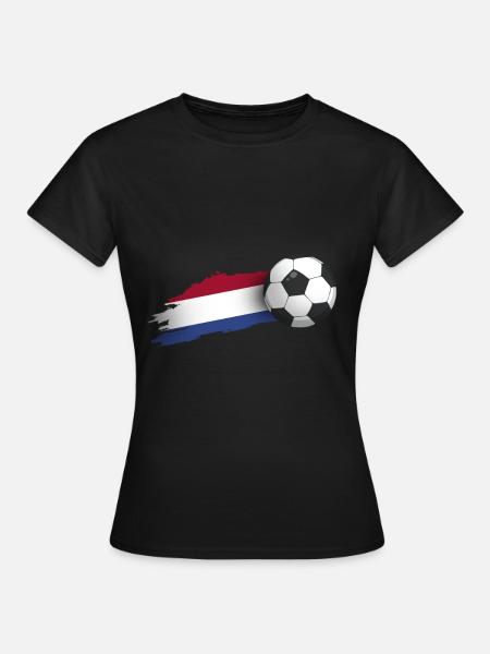 Niederlande Fußball Geschenk - Frauen T-Shirt - Schwarz