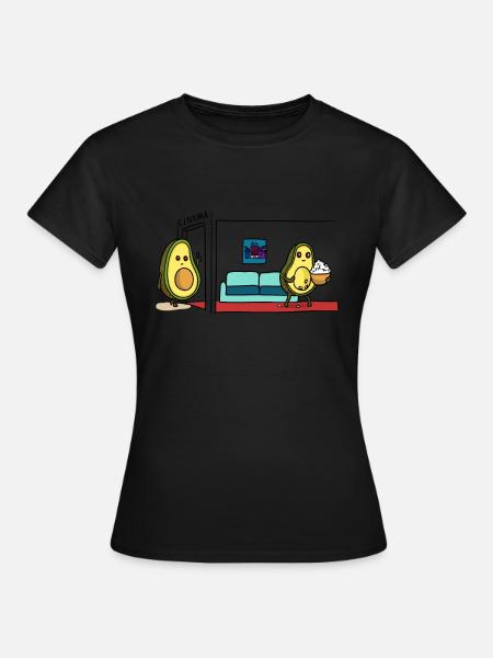 Avocado Kino - Frauen T-Shirt - Schwarz