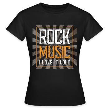 Rock Music - Frauen T-Shirt - Schwarz - Vorne - AI Model Female 172 dark (172cm)
