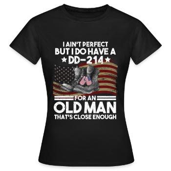 Vétéran du Vietnam - T-shirt Femme - noir - Devant - AI Model Female 172 dark (172cm)