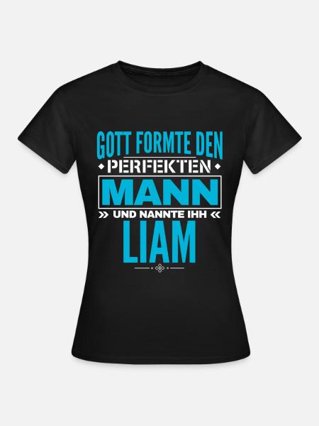 Liam Name Design - Frauen T-Shirt - Schwarz