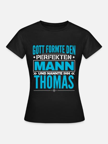 Thomas Name Design - Frauen T-Shirt - Schwarz