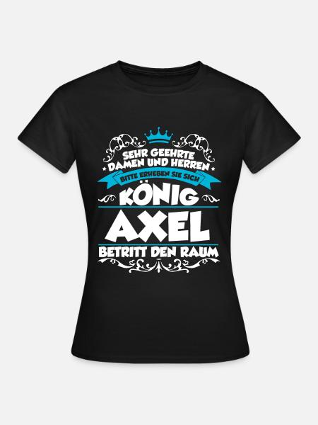 Axel Name Design - Frauen T-Shirt - Schwarz