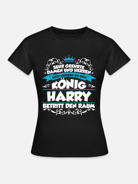 Harry Name Design - Frauen T-Shirt - Schwarz