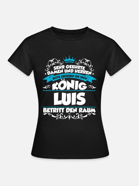 Luis Name Design - Frauen T-Shirt - Schwarz