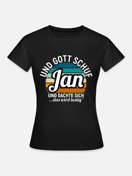 Jan - Frauen T-Shirt - Schwarz
