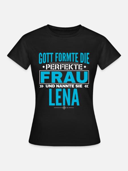 Lena Name Design - Frauen T-Shirt - Schwarz