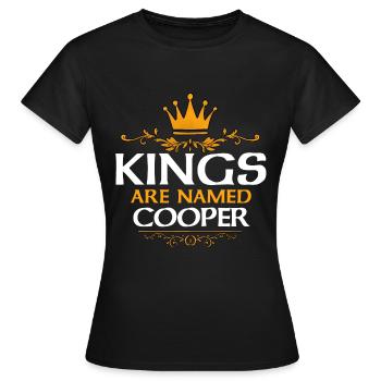 Cooper - Frauen T-Shirt - Schwarz - Vorne - AI Model Female 172 dark (172cm)