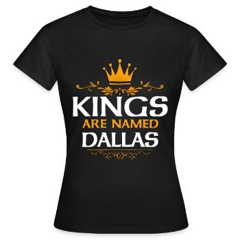 Dallas - T-shirt Femme - noir - Devant - AI Model Female 172 dark (172cm)