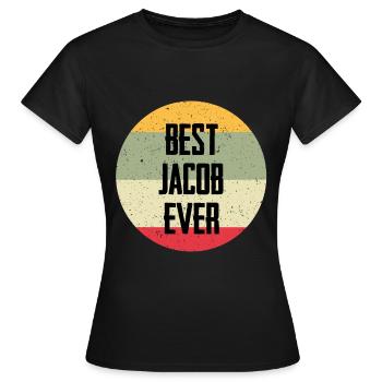 Best Jacob Ever - Frauen T-Shirt - Schwarz - Vorne - AI Model Female 172 dark (172cm)