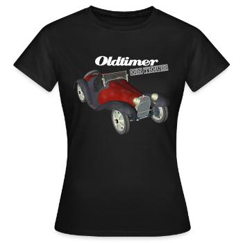 Oldtimer on Tour - Frauen T-Shirt - Schwarz - Vorne - AI Model Female 172 dark (172cm)