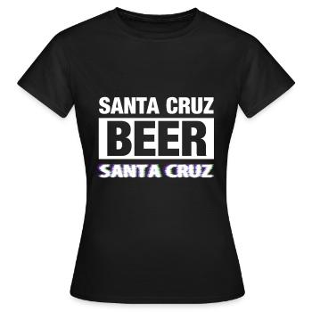 Santa Cruz Bier - Frauen T-Shirt - Schwarz - Vorne - AI Model Female 172 dark (172cm)