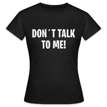 C’est un sujet de conversation - T-shirt Femme - noir - Devant - AI Model Female 172 dark (172cm)