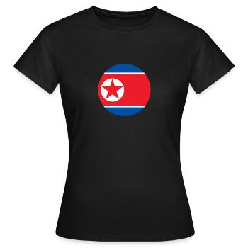 Corée du Nord Drapeau du drapeau de la Corée du Nord - T-shirt Femme - noir - Devant - AI Model Female 172 dark (172cm)