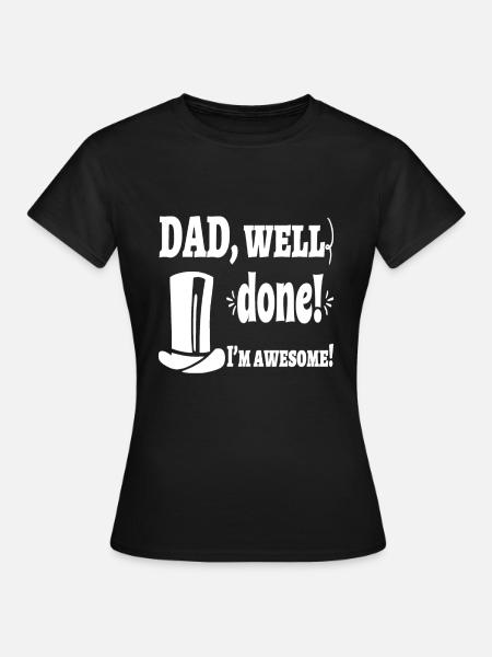 Dzień Ojca - Dame-T-shirt - sort
