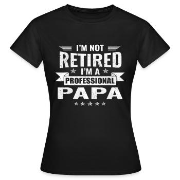 Fête des Pères - T-shirt Femme - noir - Devant - AI Model Female 172 dark (172cm)