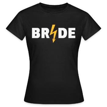 Bride Flash (Braut / JGA / Polterabend / NEG) - Frauen T-Shirt - Schwarz - Vorne - AI Model Female 172 dark (172cm)
