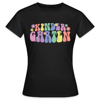 Mignon Jardin d’enfants Cool Pre-K Enseignant & Élèves Cadeau - T-shirt Femme - noir - Devant - AI Model Female 172 dark (172cm)