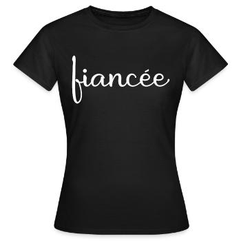 Verlobte Matching Verlobung Hochzeit Flitterwochen - Frauen T-Shirt - Schwarz - Vorne - AI Model Female 172 dark (172cm)