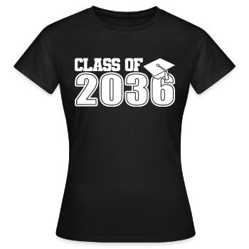 Class Of 2036 Preschool Graduate Pre-K Graduation - Women's T-Shirt - black - Front - AI Model Female 172 dark (172cm)