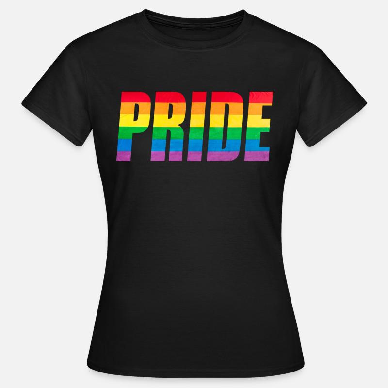Rainbow Pride Graphic - Women's T-Shirt - black