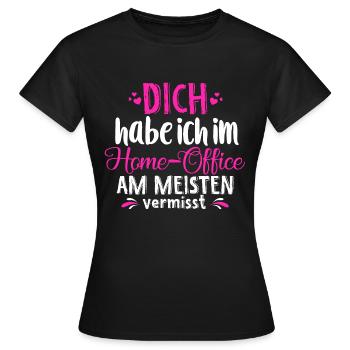 Home Office Freundin Arbeitsehefrau Lieblingskolle - Frauen T-Shirt - Schwarz - Vorne - AI Model Female 172 dark (172cm)
