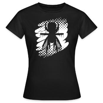 Araignée araignée - T-shirt Femme - noir - Devant - AI Model Female 172 dark (172cm)