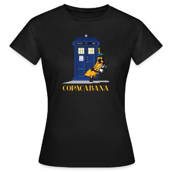 Cadeau de la police de Copacabana au Brésil - T-shirt Femme - noir - Devant - AI Model Female 172 dark (172cm)