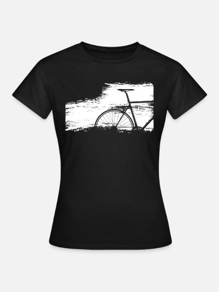 Rennrad Shabby Chic - Dame-T-shirt - sort