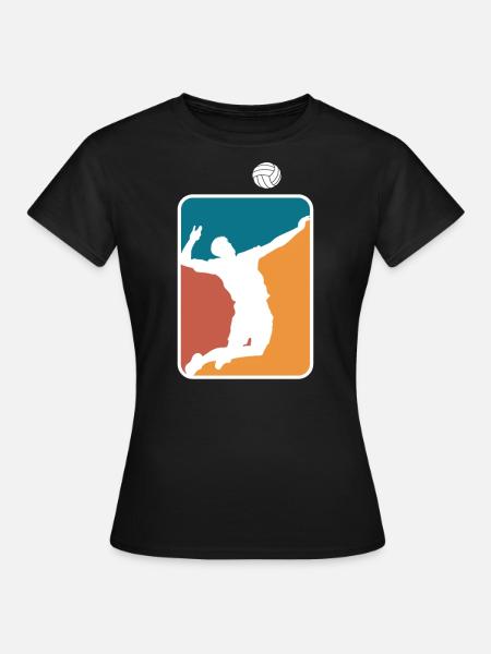 Voleibol jugador de voleibol regalo de voleibol de playa - Camiseta mujer - negro