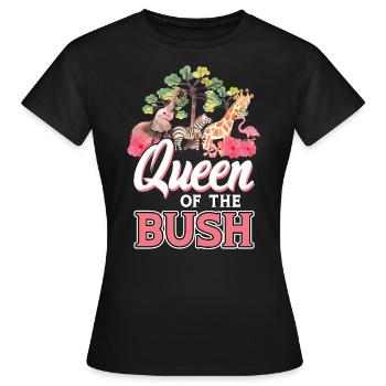 Königin Des Busches - Familiensafari - Frauen T-Shirt - Schwarz - Vorne - AI Model Female 172 dark (172cm)
