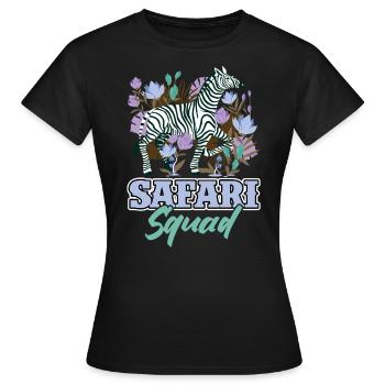 Safari Squad - Safari en famille - T-shirt Femme - noir - Devant - AI Model Female 172 dark (172cm)