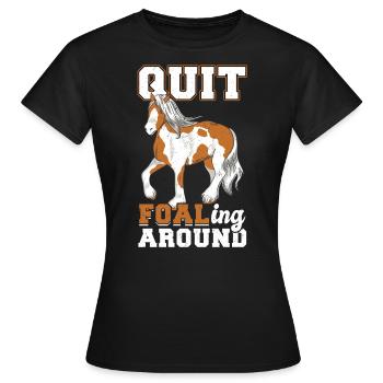 Listen To Foals - Clydesdale - Women's T-Shirt - black - Front - AI Model Female 172 dark (172cm)