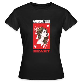 Godmother Aunt Godmother Baptismal Godchild - Women's T-Shirt - black - Front - AI Model Female 172 dark (172cm)