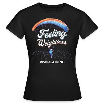 Sentez-vous en apesanteur - parapente - T-shirt Femme - noir - Devant - AI Model Female 172 dark (172cm)