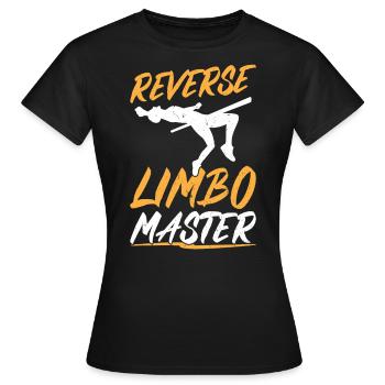 Reverse Limbo Master - Polspringen - Frauen T-Shirt - Schwarz - Vorne - AI Model Female 172 dark (172cm)