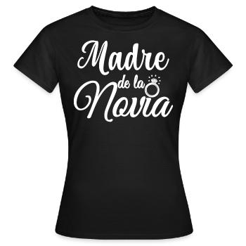 Madre de la Novia Bride's Mother Wedding Gift - Women's T-Shirt - black - Front - AI Model Female 172 dark (172cm)