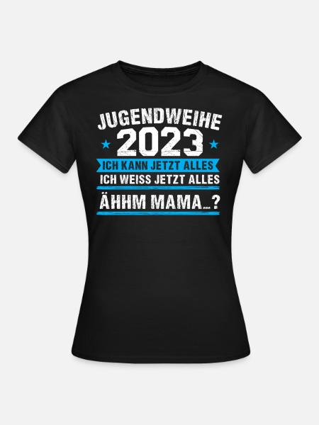 Jugendweihe 2023 Mädchen Junge - Frauen T-Shirt - Schwarz
