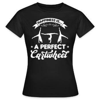 Une roue de charrette parfaite - T-shirt Femme - noir - Devant - AI Model Female 172 dark (172cm)