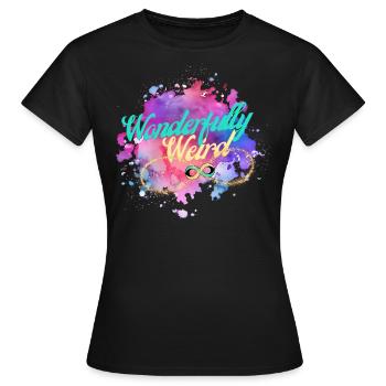 Wonderfully Weird - Neurodiversity Design - Women's T-Shirt - black - Front - AI Model Female 172 dark (172cm)