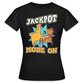 Jackpot Mode On - Pinball - Frauen T-Shirt - Schwarz - Vorne - AI Model Female 172 dark (172cm)