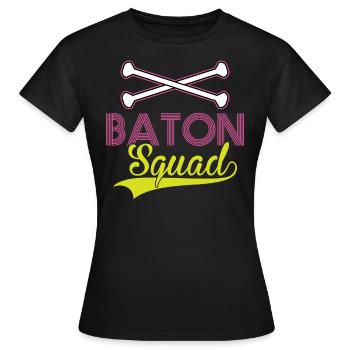 Baton Squad - Baton Twirler - T-shirt Femme - noir - Devant - AI Model Female 172 dark (172cm)