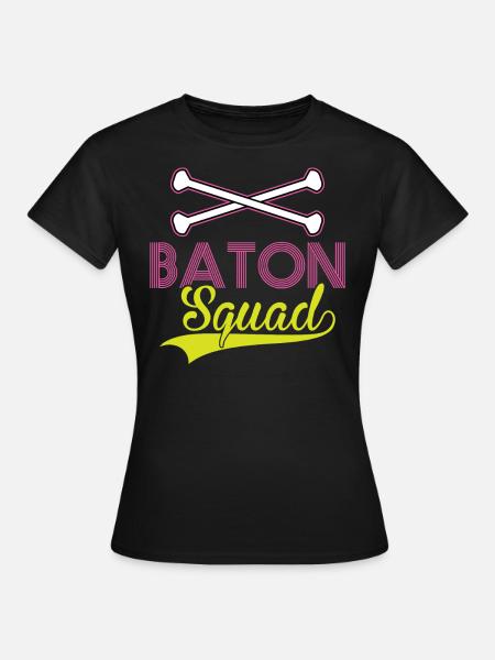 Baton Squad - Baton Twirler - Frauen T-Shirt - Schwarz
