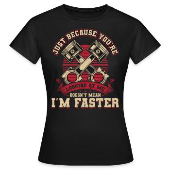 Mechanic, Tools and Engine - Women's T-Shirt - black - Front - AI Model Female 172 dark (172cm)