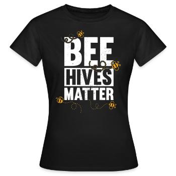 Beehives Matter Bienenhaltung Imkern Honig - Frauen T-Shirt - Schwarz - Vorne - AI Model Female 172 dark (172cm)