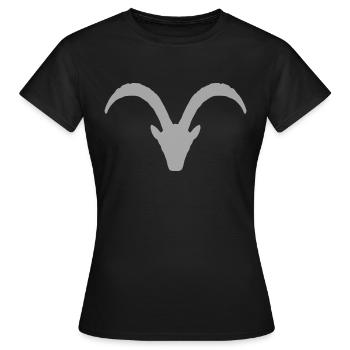 Capricorne - T-shirt Femme - noir - Devant - AI Model Female 172 dark (172cm)