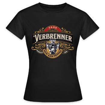 Fahr Verbrenner sein kein Penner Verbrenner Shirt - Frauen T-Shirt - Schwarz - Vorne - AI Model Female 172 dark (172cm)